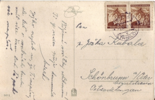 Veselé velikonoce 1942 00 049 B + M ● - Velikonoce